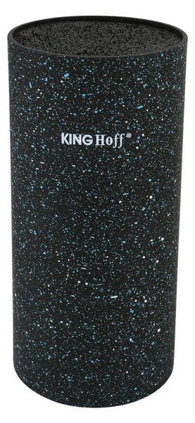 Suport pentru cutite, Kinghoff KH 1091, Potrivit pentru lame cu lungime maxim 21 cm, Negru cu buline