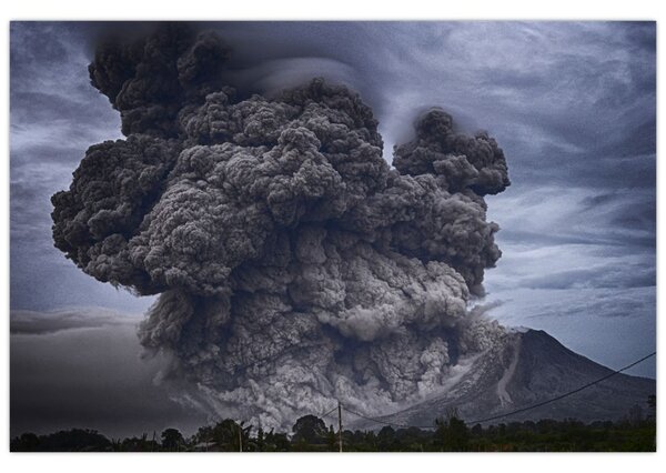 Tablou - Erupție vulcanică (90x60 cm)