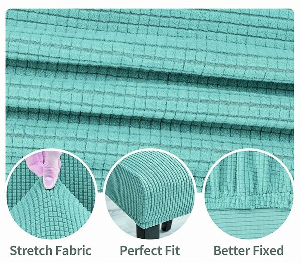 Set 6 huse elastice pentru scaune culoare Turcoaz