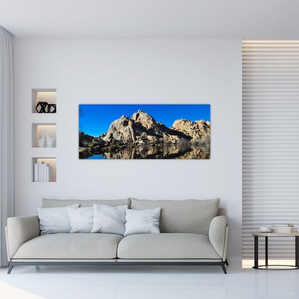 Tablou oglinzirea pietrelor (120x50 cm)