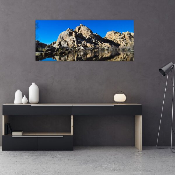 Tablou oglinzirea pietrelor (120x50 cm)