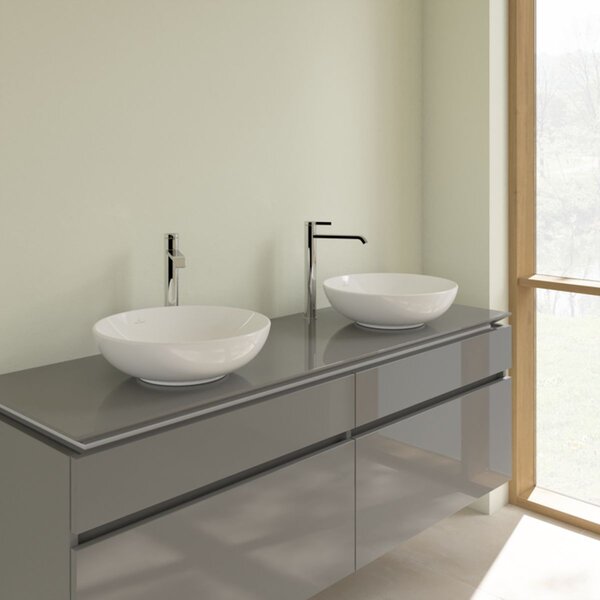 Villeroy & Boch Loop & Friends lavoar 42x42 cm rotund de blat alb luciu 4A460101