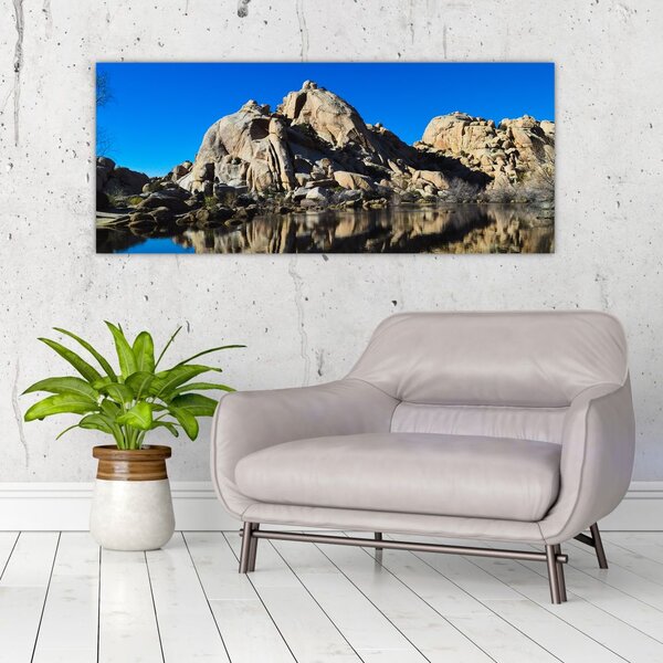 Tablou oglinzirea pietrelor (120x50 cm)