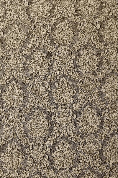 Set 6 huse elastice pentru scaune, cu volanas, model Jacquard Bej