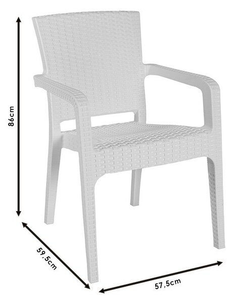 Scaun exterior Halcyon plastic culoare antracit