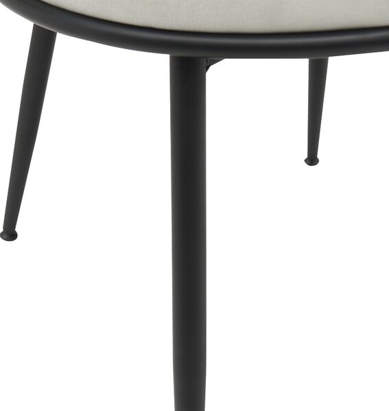Scaun catifea Alkia Pako World Negru 60x57x68 cm