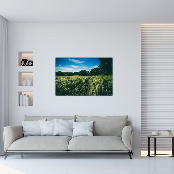 Tablou cu linca și pădure (90x60 cm)