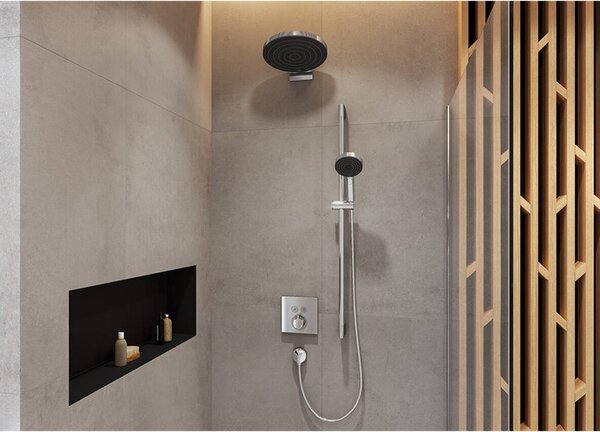Brat de dus, Hansgrohe, Pulsify, crom