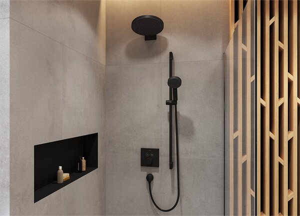 Palarie de dus, Hansgrohe, Pulsify S 260, 1 jet, negru mat