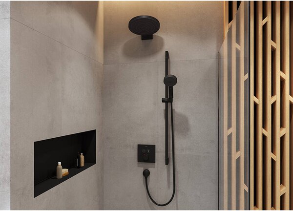Brat de dus, Hansgrohe, Pulsify, negru mat