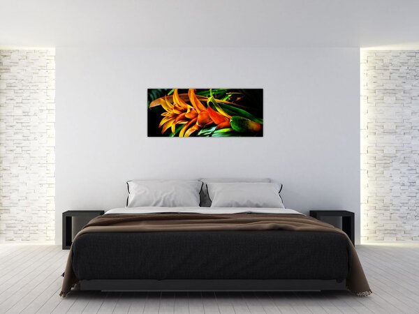 Tablou buchetului portocaliu (120x50 cm)
