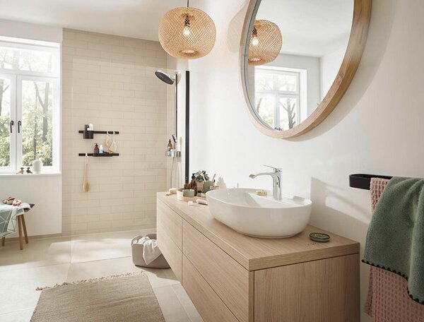 Set de dus, Hansgrohe, Pulsify S, cu palarie de dus 260 2 jeturi, baterie ShowerTablet Select, crom