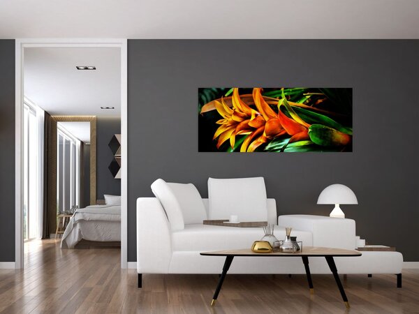 Tablou buchetului portocaliu (120x50 cm)