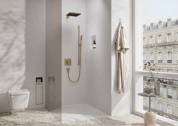Brat de dus, Hansgrohe, E 39 cm, bronz periat