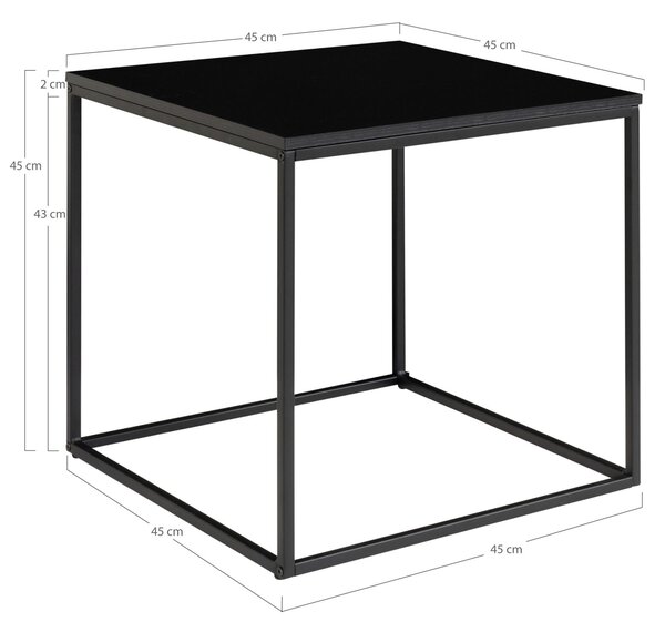 Măsuță laterală Vistalia 1 (negru). 1147400