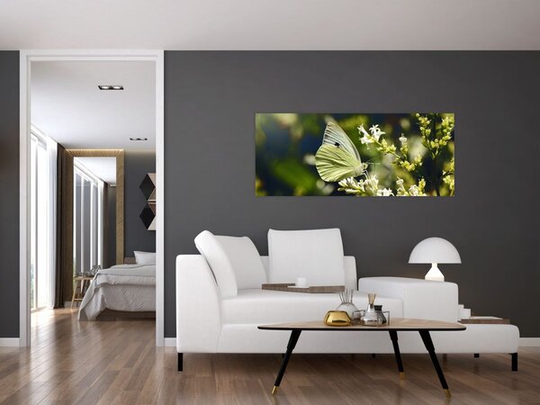 Tablou cu fluture (120x50 cm)