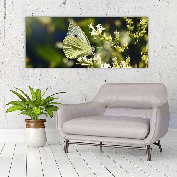 Tablou cu fluture (120x50 cm)