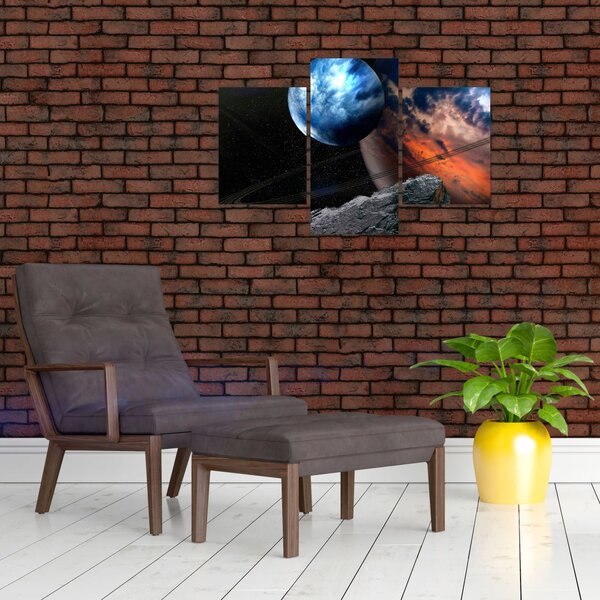 Tablou planetei în cosmos (90x60 cm)