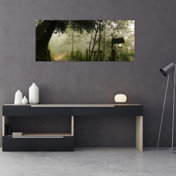 Tablou cu ceața de dimineața (120x50 cm)