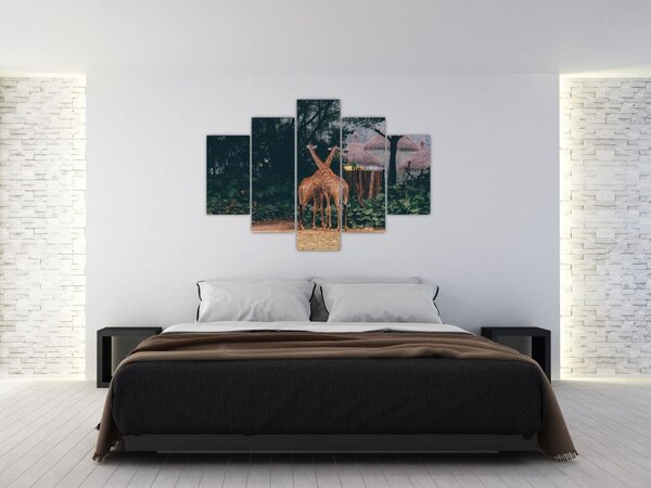 Tablou cu două girafe (150x105 cm)