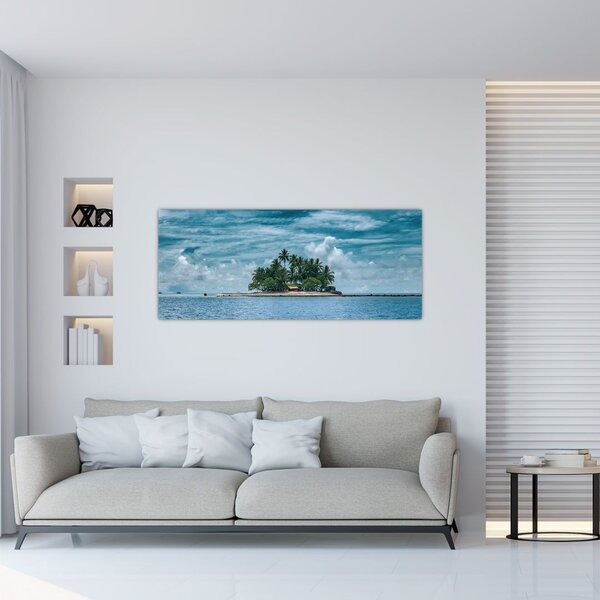 Tablou insula în mare (120x50 cm)