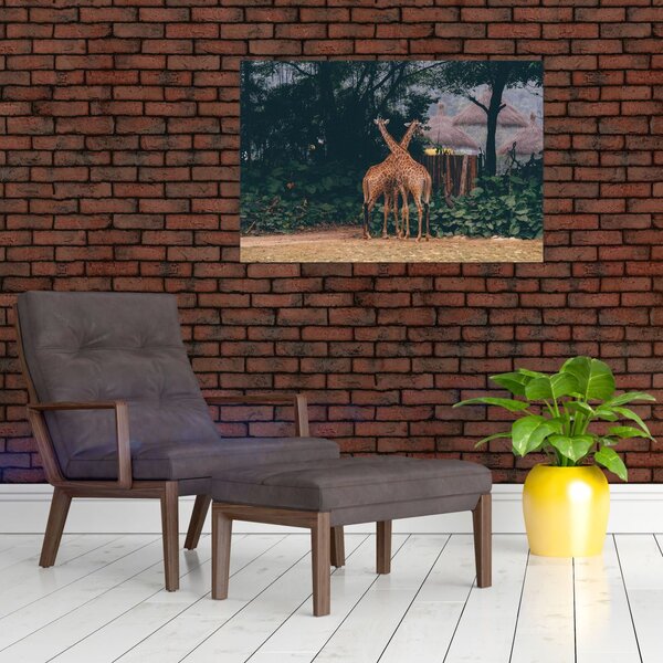 Tablou cu două girafe (90x60 cm)