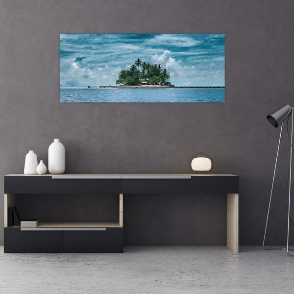 Tablou insula în mare (120x50 cm)