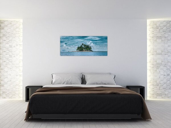 Tablou insula în mare (120x50 cm)