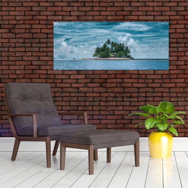Tablou insula în mare (120x50 cm)