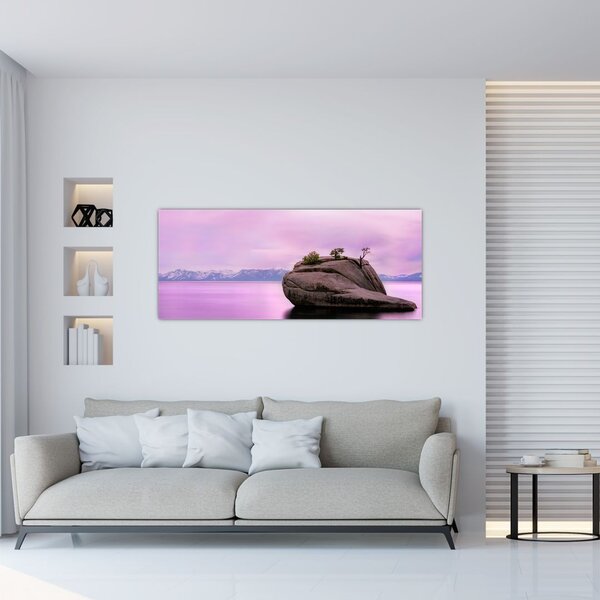Tablou cu piata în mare (120x50 cm)