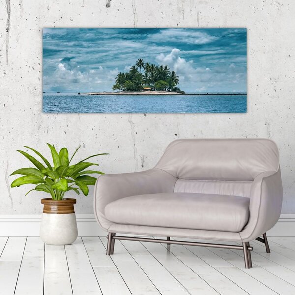 Tablou insula în mare (120x50 cm)