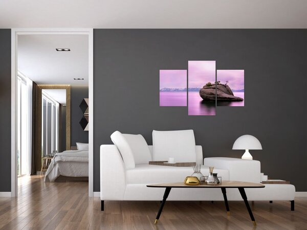 Tablou cu piata în mare (90x60 cm)