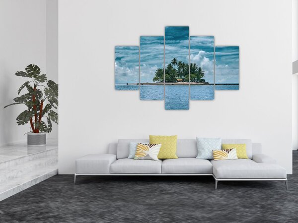 Tablou insula în mare (150x105 cm)