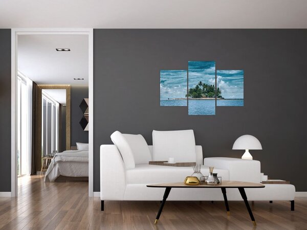 Tablou insula în mare (90x60 cm)