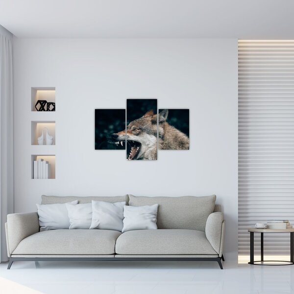 Tablou cu lup (90x60 cm)