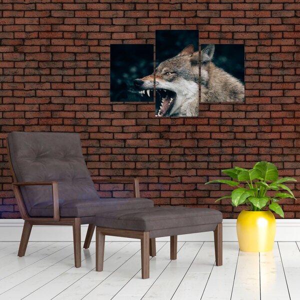 Tablou cu lup (90x60 cm)