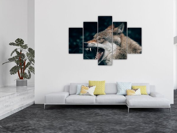Tablou cu lup (150x105 cm)