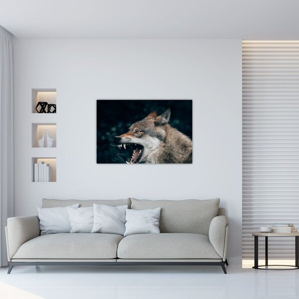 Tablou cu lup (90x60 cm)