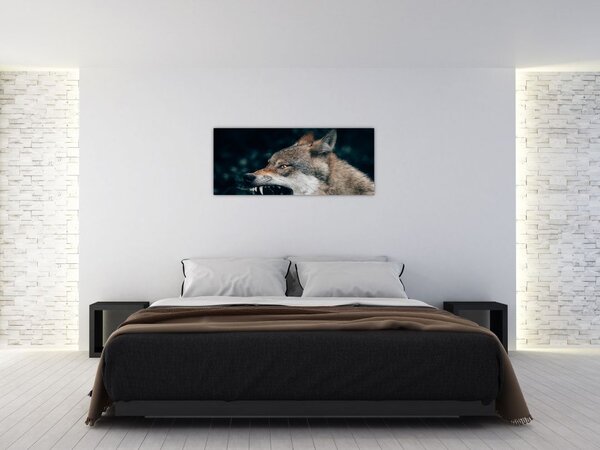 Tablou cu lup (120x50 cm)