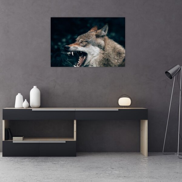 Tablou cu lup (90x60 cm)