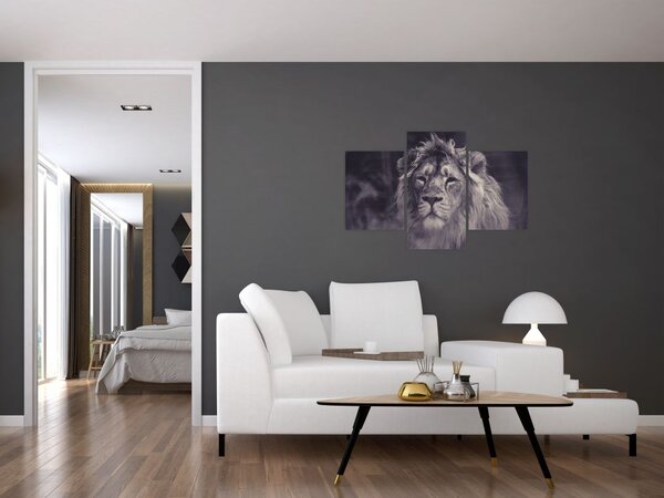 Tablou cu leu (90x60 cm)