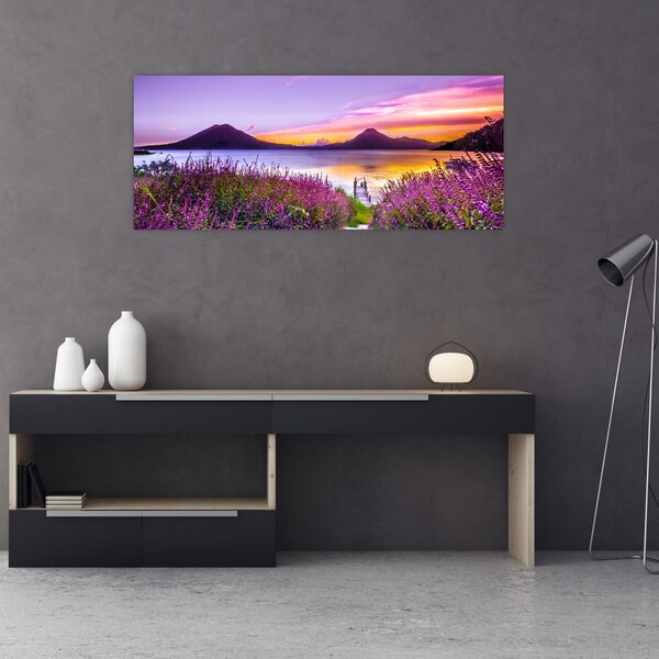 Tablou cu lac (120x50 cm)