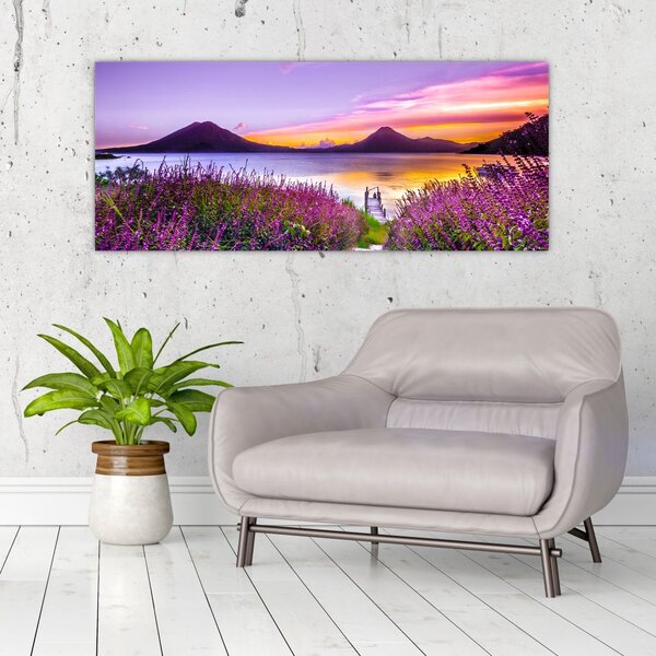 Tablou cu lac (120x50 cm)