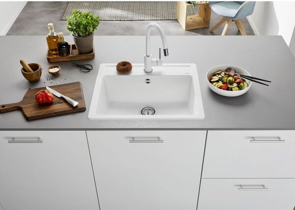 Blanco Legra 6 chiuvetă din granit 58.5x50 cm negru 526084