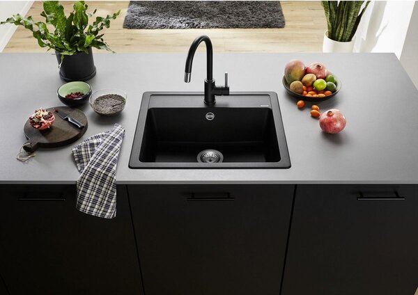 Blanco Legra 6 chiuvetă din granit 58.5x50 cm negru 526084