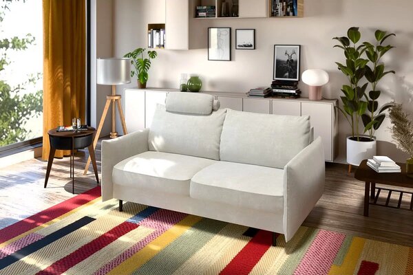 Canapea extensibilă Lukka 2 din stofă pet-friendly & aquaclean