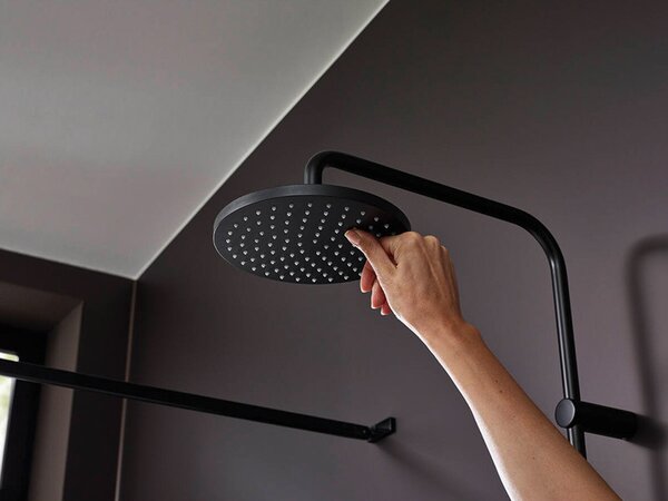 Set de dus, Hansgrohe, Vernis Shape 200, 1 jet, Reno, fara baterie, negru mat