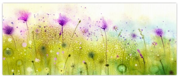 Tablou - Flori de luncă (120x50 cm)