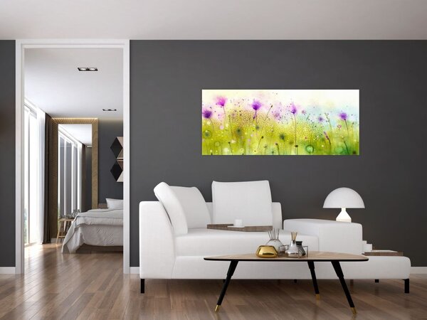 Tablou - Flori de luncă (120x50 cm)