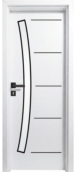 Usa interior Alba HDF cu toc reglabil din MDF PAL - Colectia STENOIR Alb 7.0